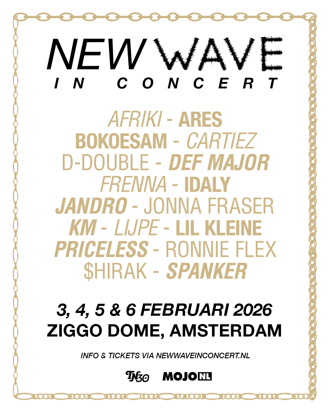 New Wave in Concert Tour Poster 2026